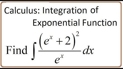 Calculus  (video 146D): Integral of Exponential Function with Base 