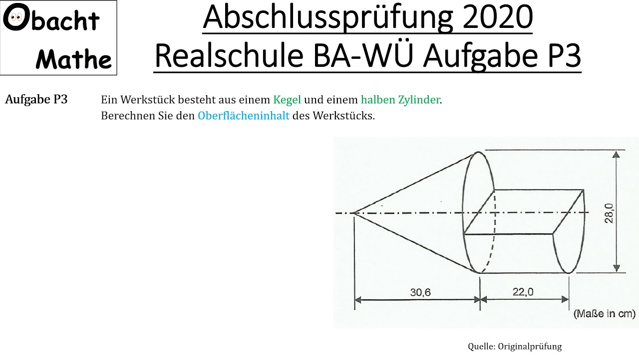 Mathe Abschlussprüfung Realschule Baden-württemberg Pdf Abschlussprüfung Mathe 2020 Realschule Baden-Württemberg Aufgabe P3
