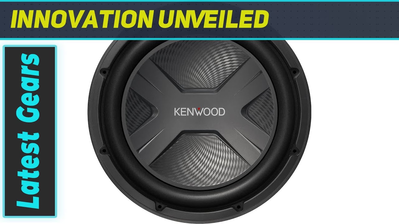 NEW Kenwood KFC-W3041 12" Single 4 Ohm Car Subwoofer - X-MOTIF, 300W RMS, 2000W Max Power