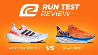 SHOE BATTLE | 2023 Adidas Ultra Boost Light vs HOKA Clifton 9 | Daily Trainer Duel