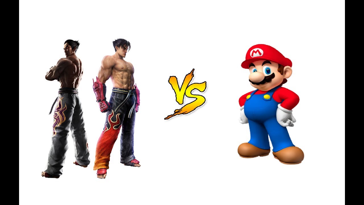 MUGEN (EC): KAZUYA M.  &  JIN K.  vs  SUPER MARIO  (REQUEST)