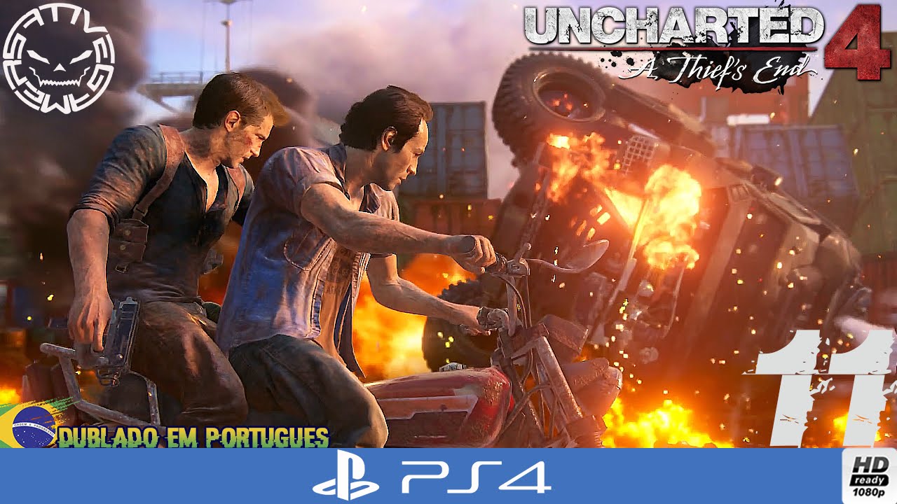 Uncharted 4: #11 Gameplay PS4 Slim PT-BR 