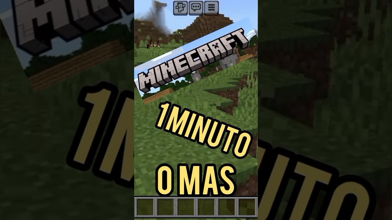 Minecraft en 1 minuto o más 