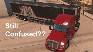 American Truck Simulator - How to back up a trailer pt. 2