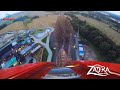 ZADRA Wooden Coaster POV Premier Test - Energylandia Amusement Park Poland / No. 1 in the World