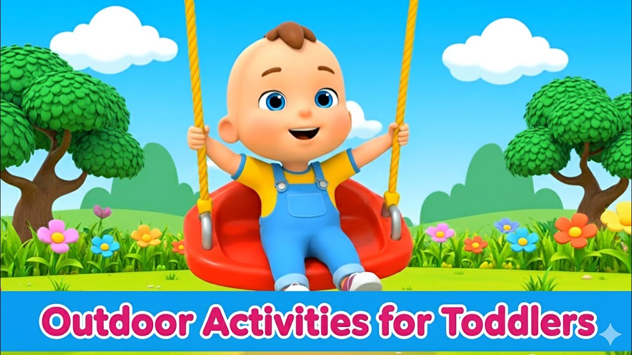 Playground Adventure 🎠✨ | Fun Outdoor Activities & Learning for Toddlers | Kids Cartoon Video