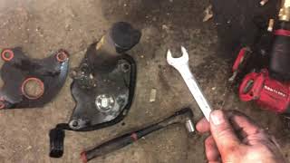 Replace transfer case motor flashing 4wd light fix explained Chevy GMC remove front Driveshaft