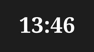 13 Minutes 46 Seconds Countdown Timer
