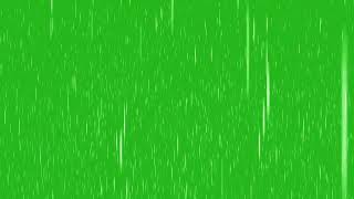 Rain Falling Green screen l HD