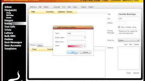 Text Message Voting Tutorial