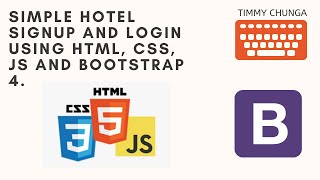 Developing a Simple Hotel Signup page (Part-1) | HTML | CSS | JS | Bootstrap 4