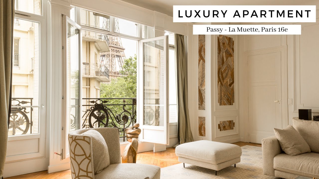 Eiffel Tower View Luxury Paris Apartment For Rent 4 Bedrooms Passy 16th