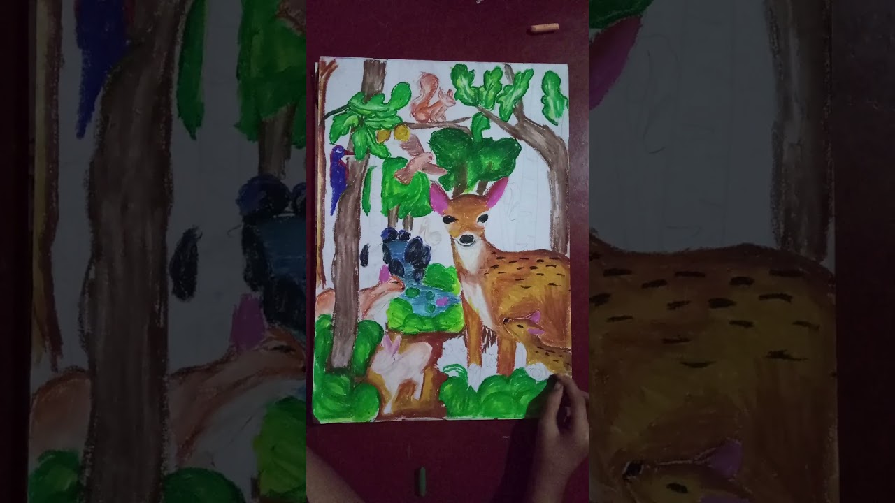 FOREST | NATURE ART | NATURE DRAWING | FOREST ANIMALS | FOREST ANIMALS