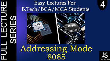 Addressing Modes Of 8085 Microprocessor | Microprocessor And Microcontroller | BTech | Lect 4