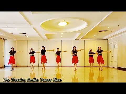 Paris Jazz EZ Line Dance||Demo by Tayuka Karamoy & The Blessing Ladies Dance Class