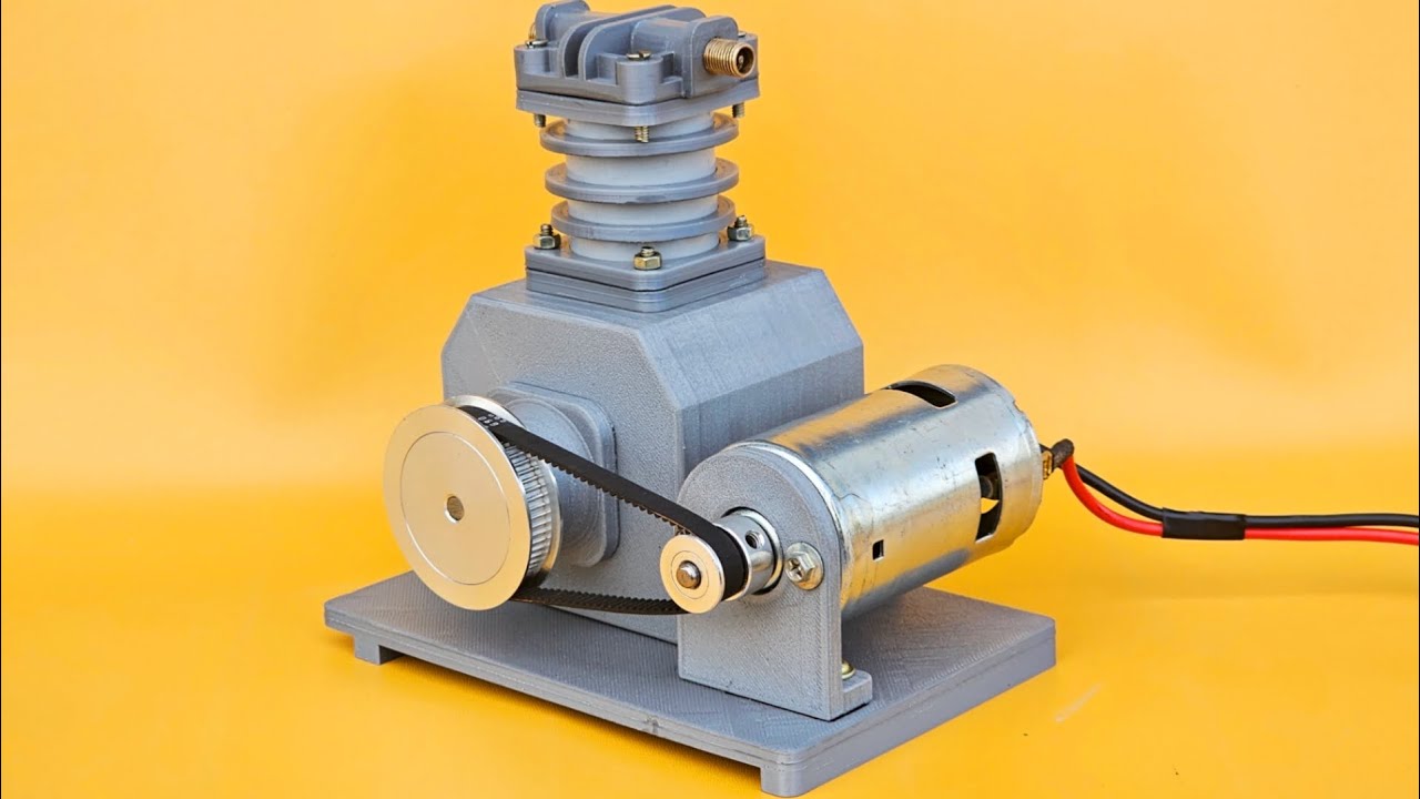 Making Air Compressor Rin Making Air Compressor - YouTube