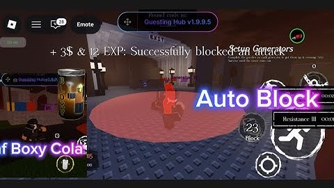 inf Boxy cola - Auto Block / Forsaken