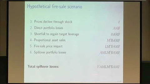 Thomas Eisenbach | Fire-Sale Spillovers and Systemic Risk