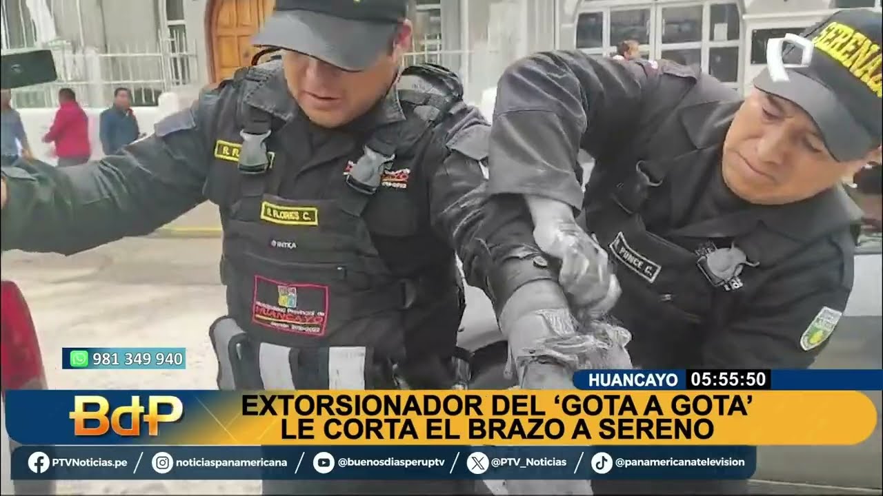 Huancayo: presunto prestamista extranjero ‘gota a gota’ le corta el brazo a serenazgo