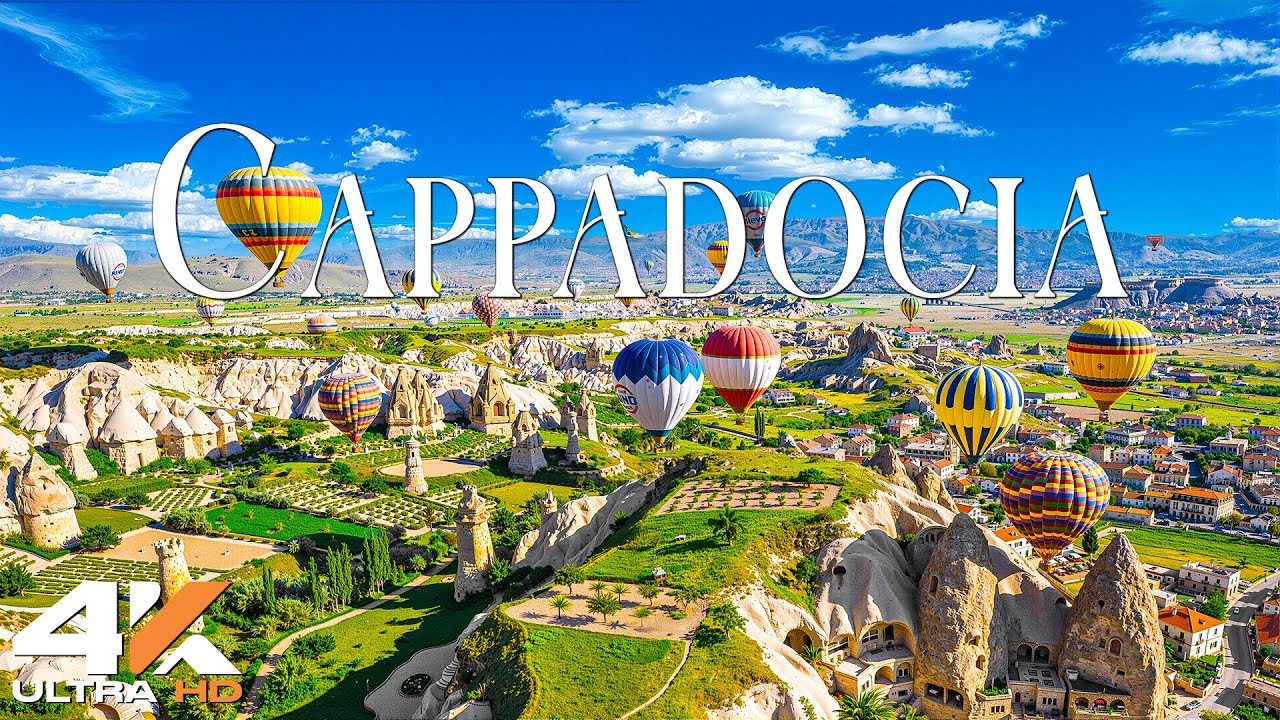 Cappadocia 4K | Mystical Landscapes, Hot Air Balloons & Ancient Rock Formations – 4K Video