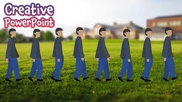 How to make a walking character animation 🚶 PowerPoint tutorial