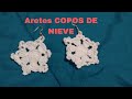 Haz Aretes Copitos De Nieve a Crochet |Make Crochet Snowflake Earrings