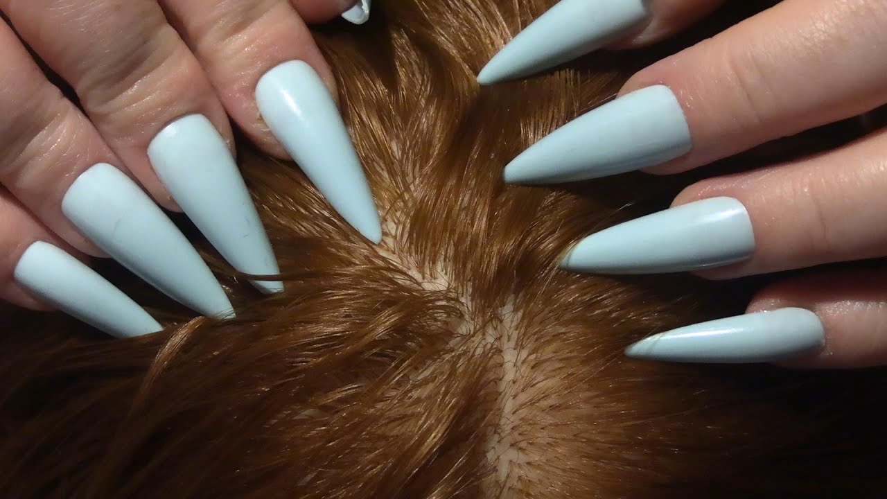 ASMR Scalp Check with Long Nails (Close Up) | Examen de Cuero Cabelludo | ASMR en Español