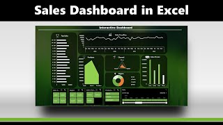 How to create a Sales Dashboard in Excel