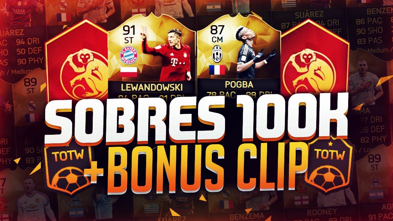 SOBRES DE 100K + INCREIBLE BONUS CLIP