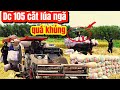 Máy cắt 105 binh tốc độ cắt lúa nhật ngã hiếu miền Tây