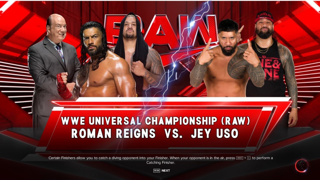 WWE 2K23 - Roman Reigns VS Jey Uso ( Universal Championship )