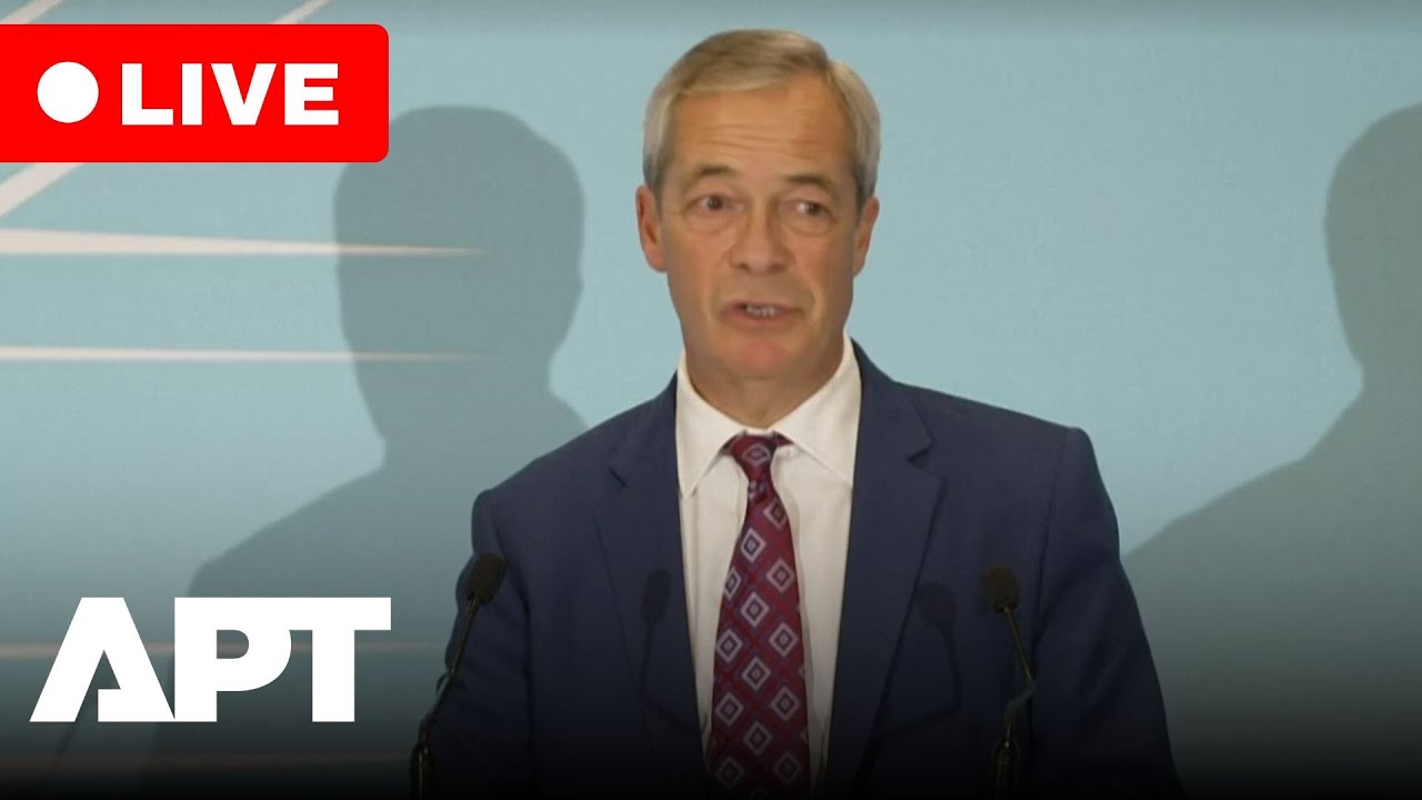 LIVE | Nigel Farage Responds to Government Budget in London | APT