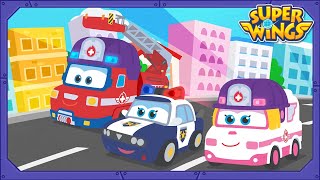 [SUPERWINGS Game] Police car Games | Car Game | Police car | Ambulance | Super Wings Gameplay screenshot 5