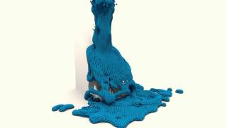 Blender Particle Fluid Simulation 50000 Particles @MaximSachs