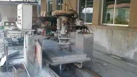 RL220 single head bridge polishing machine when polishing granite