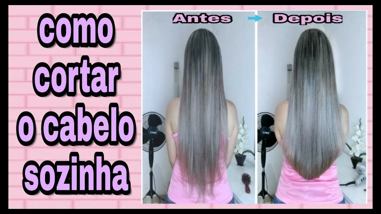 Como cortar o cabelo sozinha? veja como fiz!