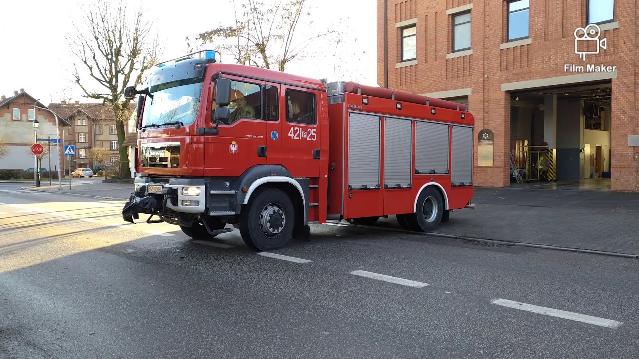 Świąteczny przejazd i wyjazd,alarmowo zastępów GBA MAN 421[P]21, GCBA MAN 421[P]25,SD IVECO 421[P]51