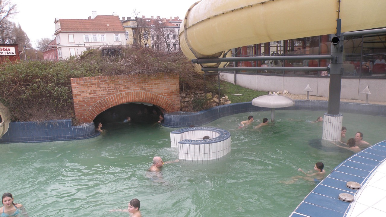 Termální lázně Gyor 15. března 2008