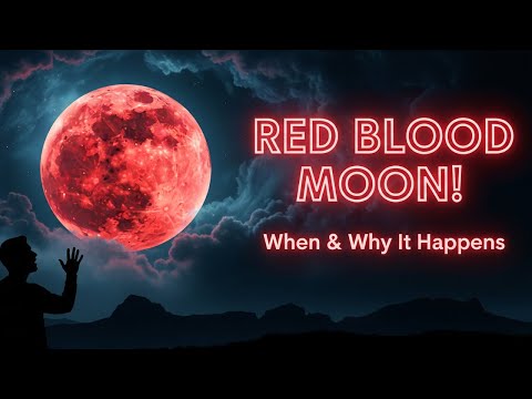 Why Does the Moon Turn Red? 🌕 Blood Moon Explained | Rare Lunar Eclipse 2025   | Blood Moon