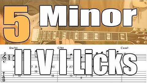 5 Minor 2 5 1 Jazz Guitar Licks For Beginners - Lesson With Tabs & Analysis - PDF Method