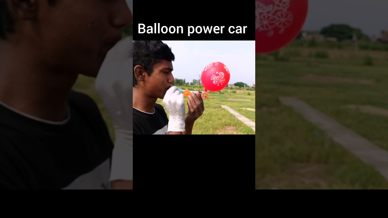 Balloon power car #diy #scienceexperiment #crazyvigyan