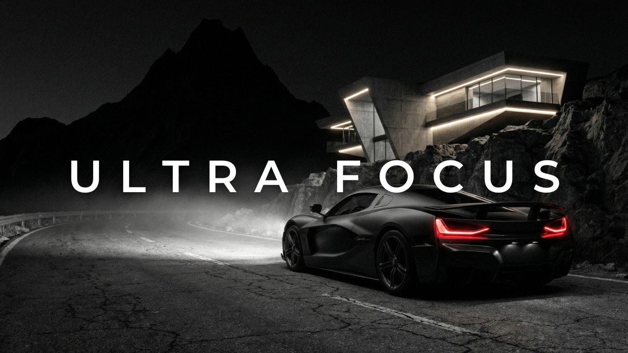 Monochrome Mountain Villa 🏔️ Dark Lofi Hip Hop for Deep Focus & Study