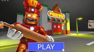 IRON MAN Escape PAPA PIZZERIAS BARRY'S PRISON RUN HARD MODE? 😱 | Roblox Obby screenshot 4