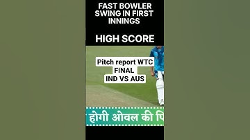 Thumbnail of WTC FINAL|PITCH REPORT|WEATHER REPORT|IND VS AUS#cricketshorts #viralshort #trendingshorts