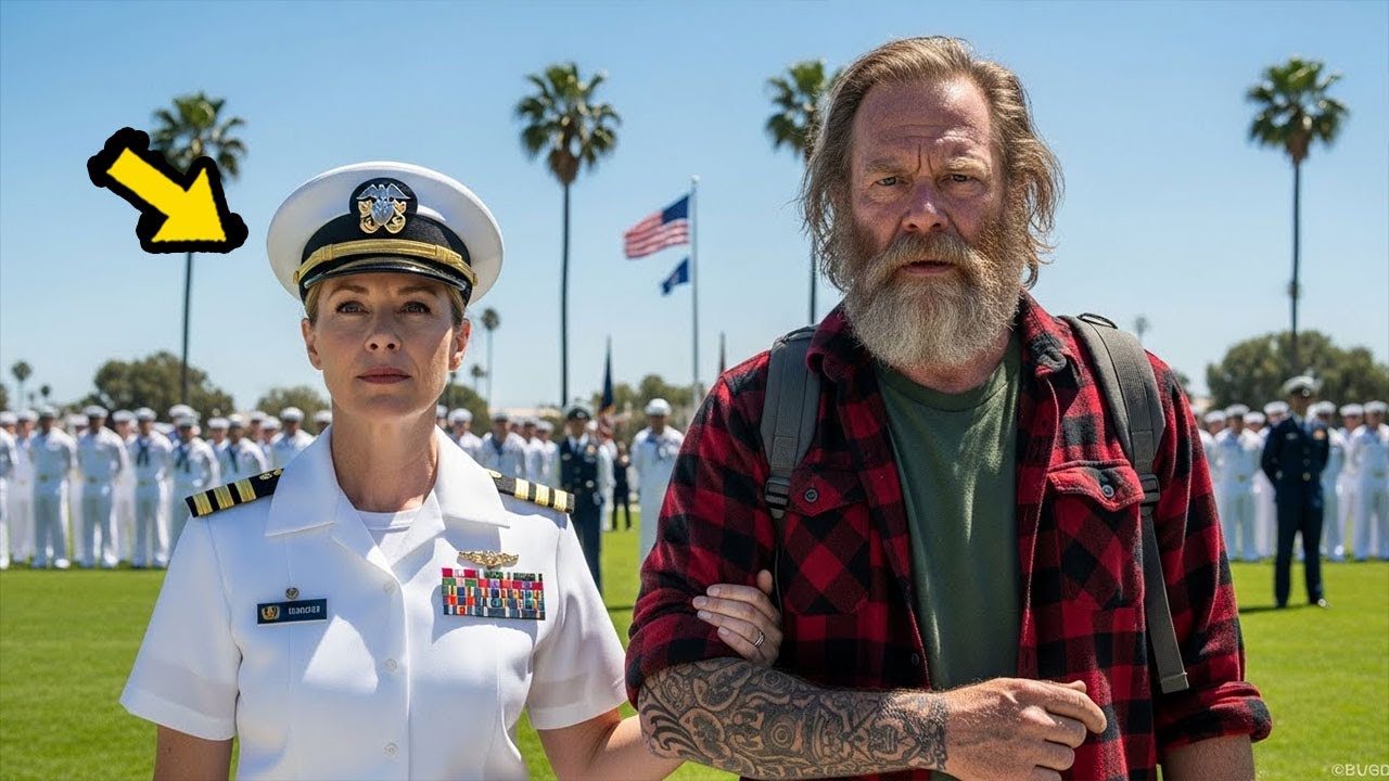 Obdachloser Veteran sieht Sohn seinen Abschluss machen — Bis Navy-Admiral sein Tattoo sah und erstar