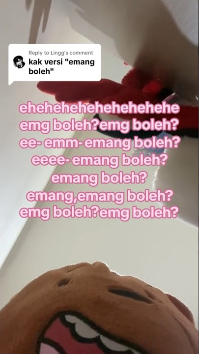 emang boleh tapi versi nangis ;-;