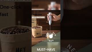 Handheld Egg Beater 3 Speeds Electric Milk Frother USB Rechargeable Foam Maker Mixer Coffee Drink...