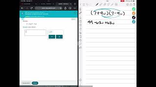 Multiplying conjugate binomials: Univariate