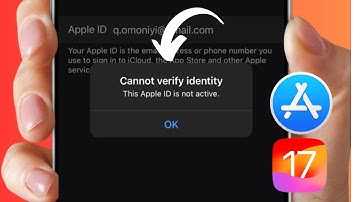 How to Fix ‘This Apple is Not Active’ | Cannot Verify Identity This Apple ID is Not Active | iOS 17