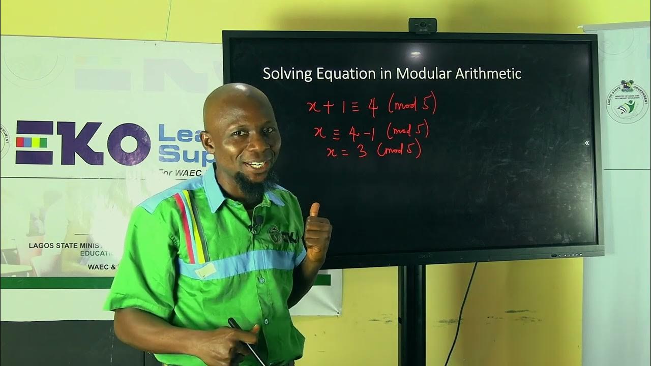 EKO LEARNERS' SUPPORT || MATHEMATICS LESSON 015 || MODULAR ARITHMETIC ...